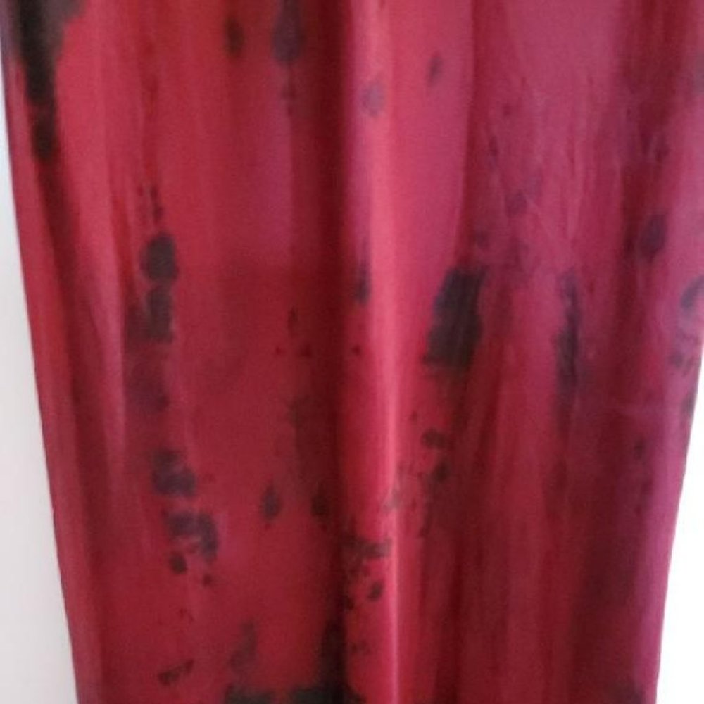 Dannijo long Silk Slip Dress lingerie chemise red pink black purple tie dyed M L - Picture 5 of 13